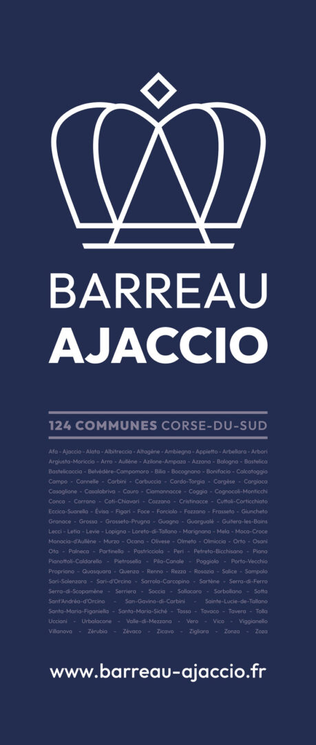 barreau ajaccio kakemono
